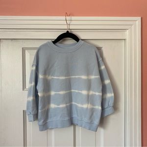 Zara Blue and White Sweatshirt